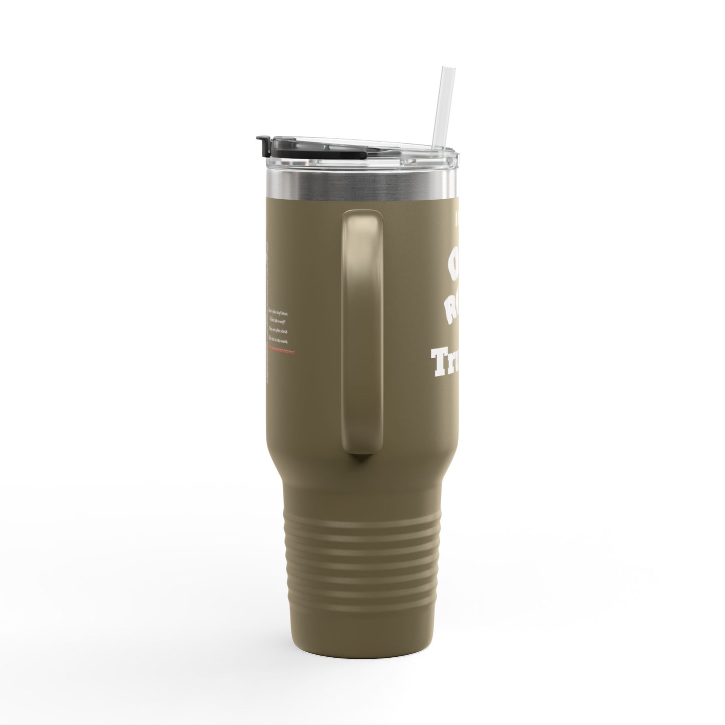 I Love Truckin Off Road Insulated Travel Mug - 40oz Mug for Adventure Lovers, Road Trip Coffee Cup, Outdoor Camping Drinkware, Perfect Gift for Him