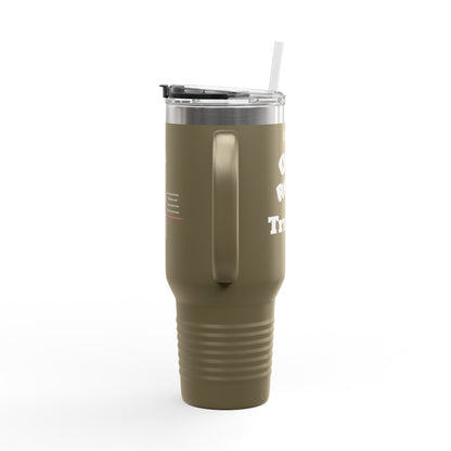 I Love Truckin Off Road Insulated Travel Mug - 40oz Mug for Adventure Lovers, Road Trip Coffee Cup, Outdoor Camping Drinkware, Perfect Gift for Him