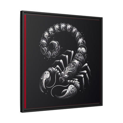 Scorpion Art Canvas Print | Multi-Color Framed Wall Decor