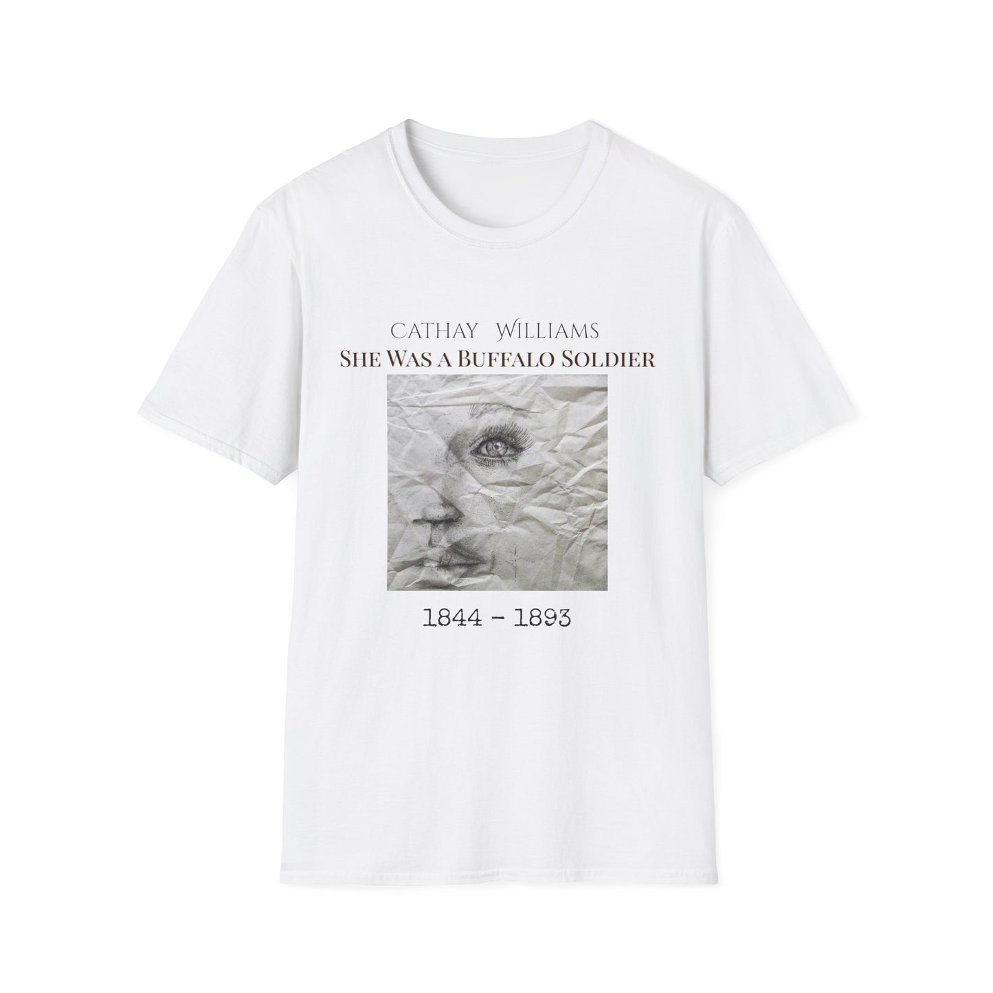 T‑Shirt — Vintage Portrait 'Cathay Williams: She Was A Buffalo Soldier 1844–1895'