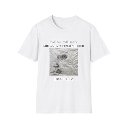 T‑Shirt — Vintage Portrait 'Cathay Williams: She Was A Buffalo Soldier 1844–1895'