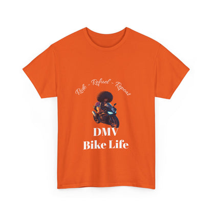DMV Bike Life Graphic Tee, Unisex Cotton T-Shirt, Motorcycle Enthusiast Gift, Casual Ride Apparel, Biker Community Shirt