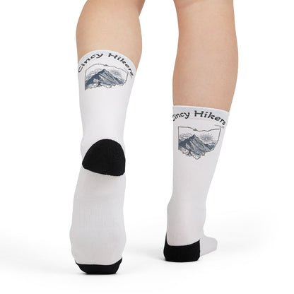 BW Cincy Hiking Crew Socks - 'Crazy Hikers' Orange Sublimation Socks