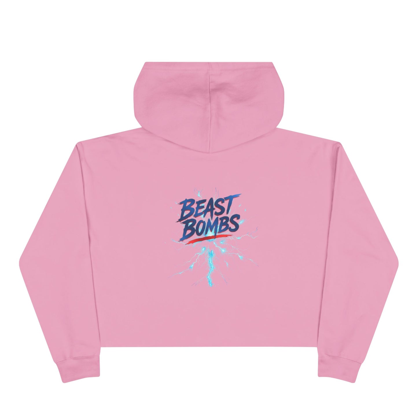 Beast Bombs Crop Hoodie - Stylish Crop Top for Gym Lovers, Athleisure Wear, Fitness Gift, Trendy Streetwear, Relaxed Fit Sweatshirt