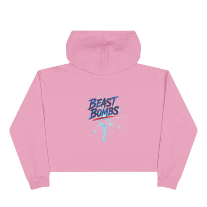 Beast Bombs Crop Hoodie - Stylish Crop Top for Gym Lovers, Athleisure Wear, Fitness Gift, Trendy Streetwear, Relaxed Fit Sweatshirt