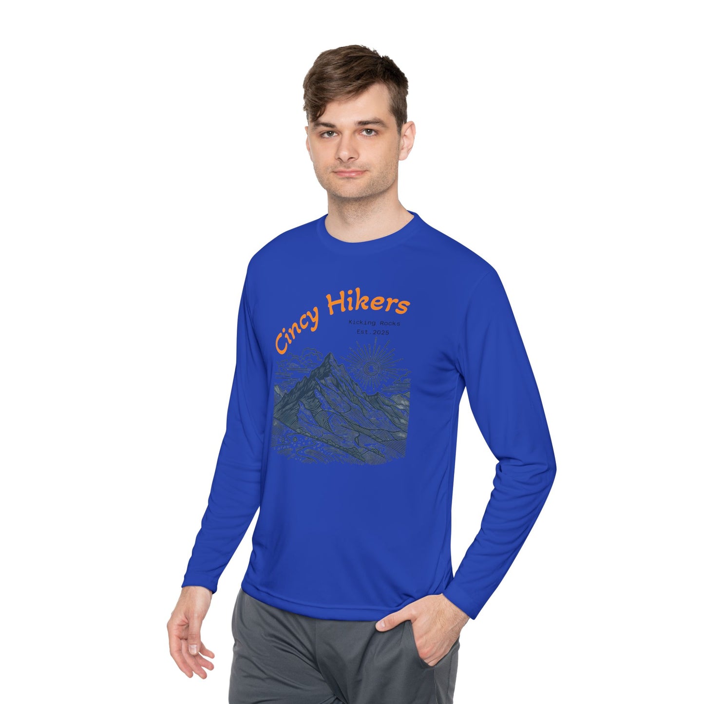 Cincy Hikers Unisex Lightweight Long Sleeve Tee | Perfect for Hiking, Outdoor Adventures, Camping, Gifts for Nature Lovers, Travel Wear