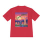 Health is Wealth: Unisex Moisture Wicking Tee for Hikers, Fitness Lovers, Outdoor Adventures, Travel, Gym Wear