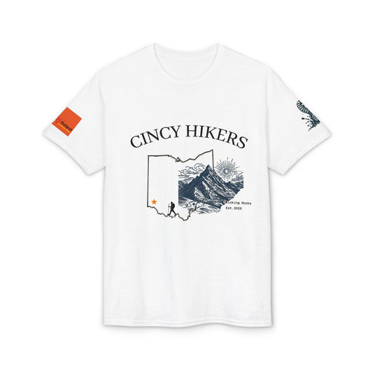 Cincy Hikers Ohio Map T‑Shirt 2026 — Cincinnati Hiking Adventure Tee