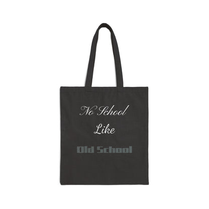 Old School Cotton Canvas Tote Bag