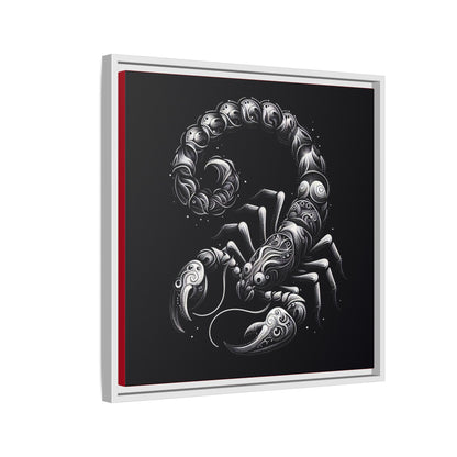 Scorpion Art Canvas Print | Multi-Color Framed Wall Decor