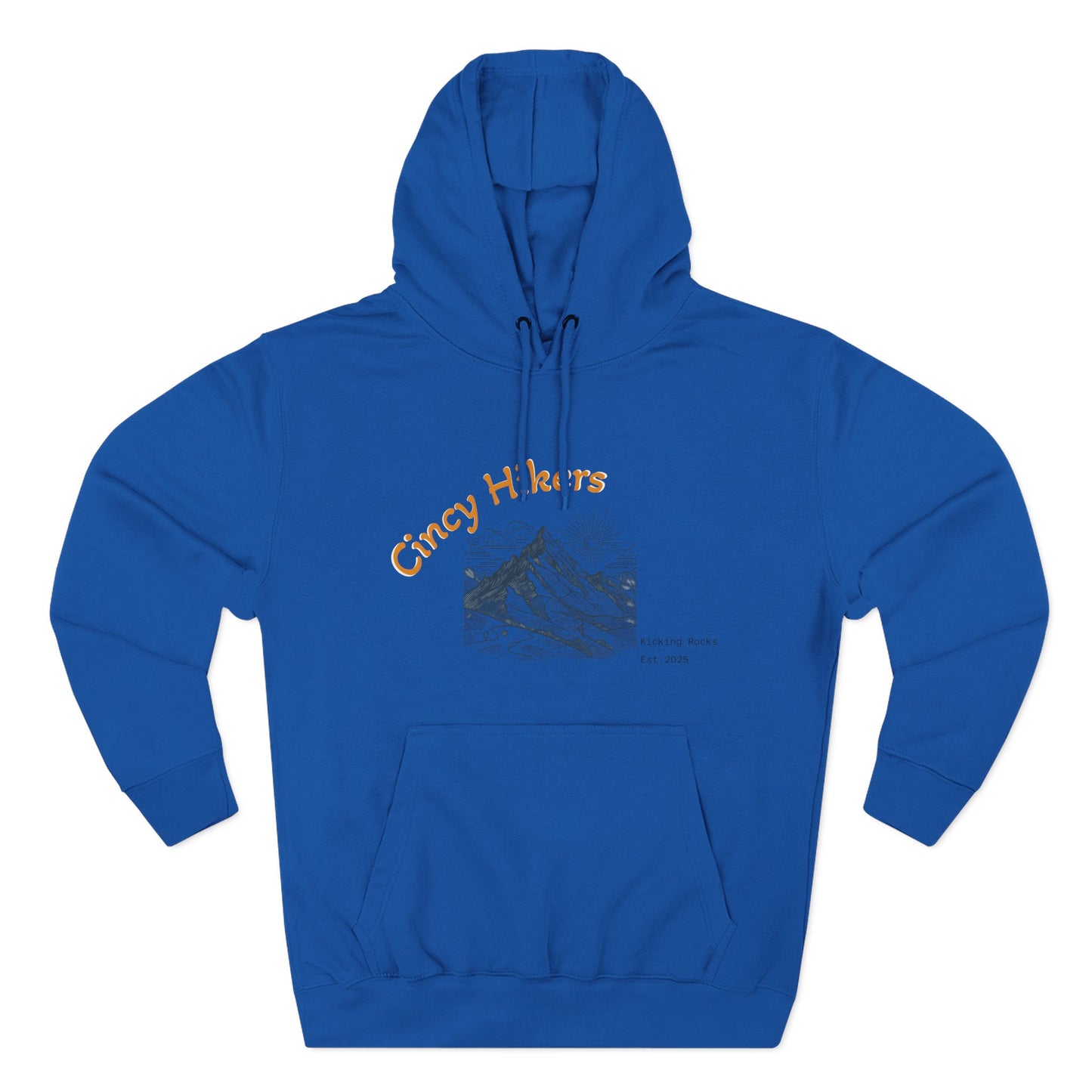 Cincy Hikers Fleece Hoodie, Cozy Mountain Apparel for Outdoor Lovers, Perfect Gift for Hikers, Camping, or Adventurers