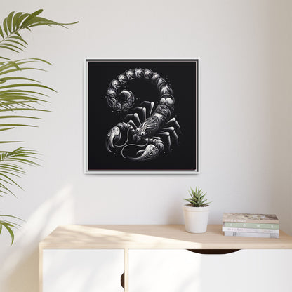 Scorpion Art Canvas Print | Multi-Color Framed Wall Decor