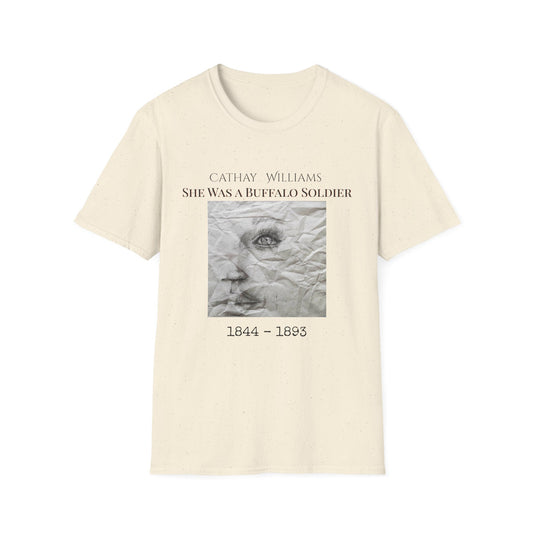 T‑Shirt — Vintage Portrait 'Cathay Williams: She Was A Buffalo Soldier 1844–1895'