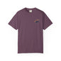 Camp Laugh Repeat T-Shirt — Camping Graphic Tee with Pocket Mountain Design
