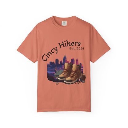 Cincy Hikers T-Shirt - Kicking Rocks Est. 2025 | Unisex Garment-Dyed Tee for Outdoor Enthusiasts