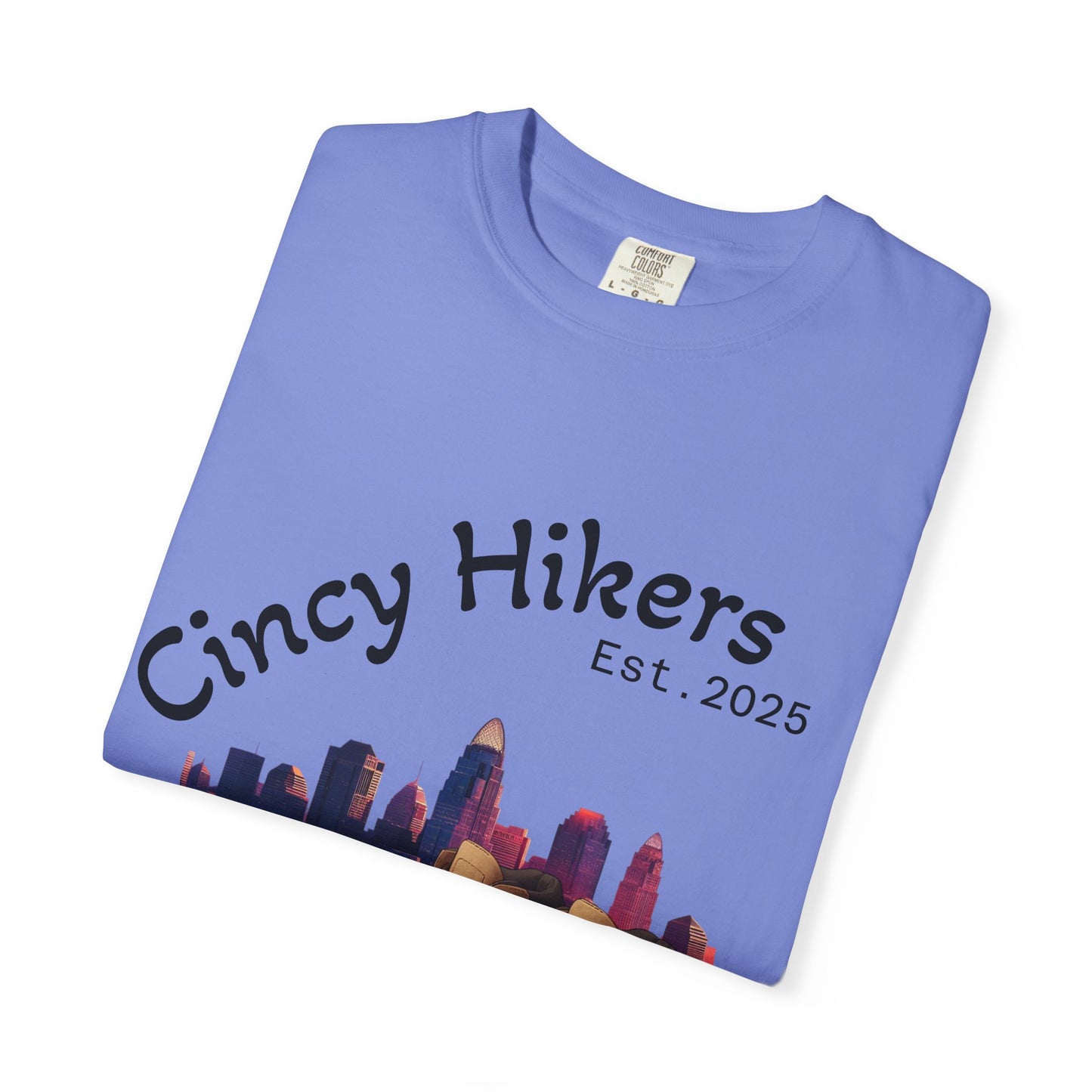 Cincy Hikers T-Shirt - Kicking Rocks Est. 2025 | Unisex Garment-Dyed Tee for Outdoor Enthusiasts