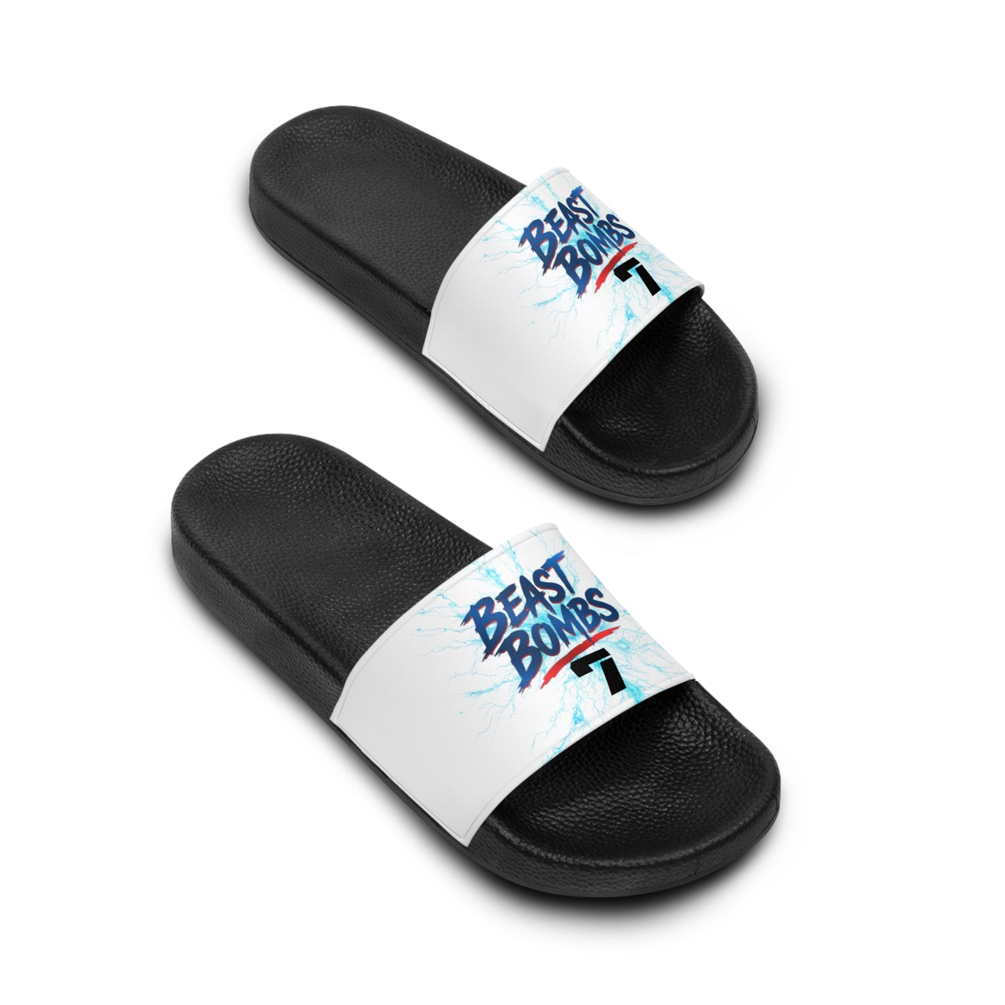 Beast Bomb Beach Vibes Slide Sandals | Summer Footwear, Pool Slides, Casual Sandals, Vacation Essentials, Gift for Him