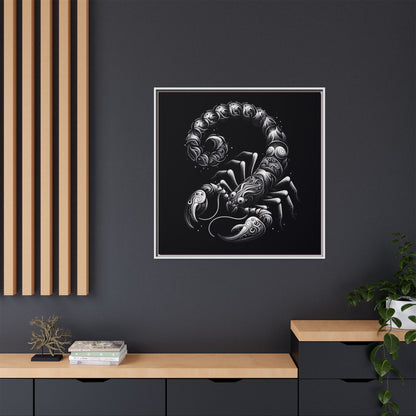 Scorpion Art Canvas Print | Multi-Color Framed Wall Decor