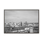 Framed Matte Canvas Chilly Skyline Cincy Print — Black & White Urban Wall Art