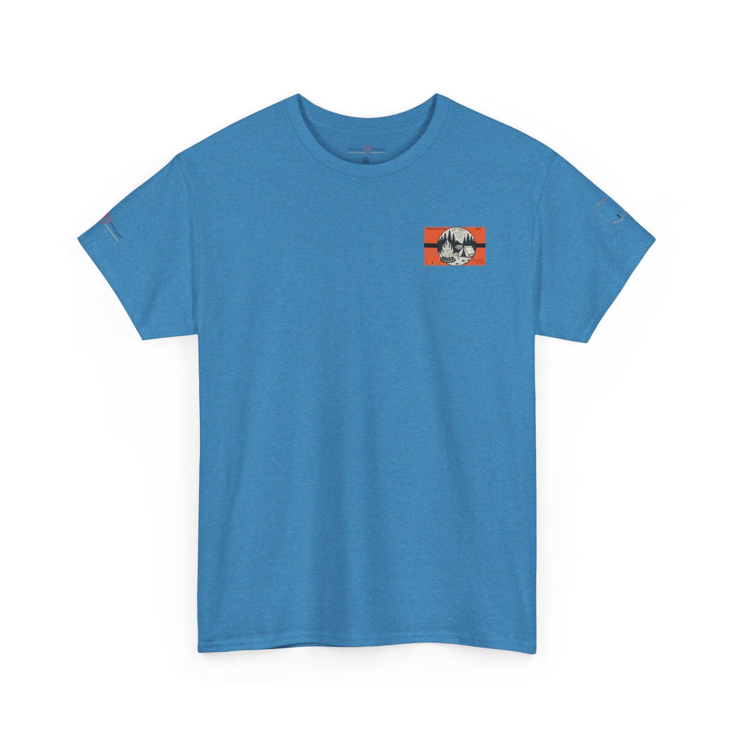 S'more Memories Camping T-Shirt – Retro Campfire Tent Graphic Tee