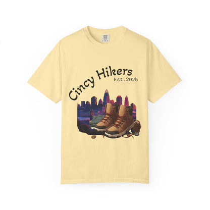 Cincy Hikers T-Shirt - Kicking Rocks Est. 2025 | Unisex Garment-Dyed Tee for Outdoor Enthusiasts