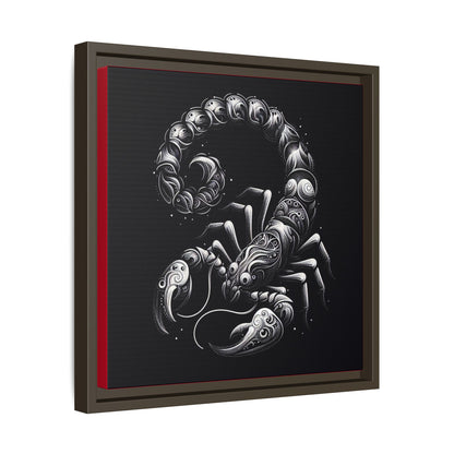 Scorpion Art Canvas Print | Multi-Color Framed Wall Decor