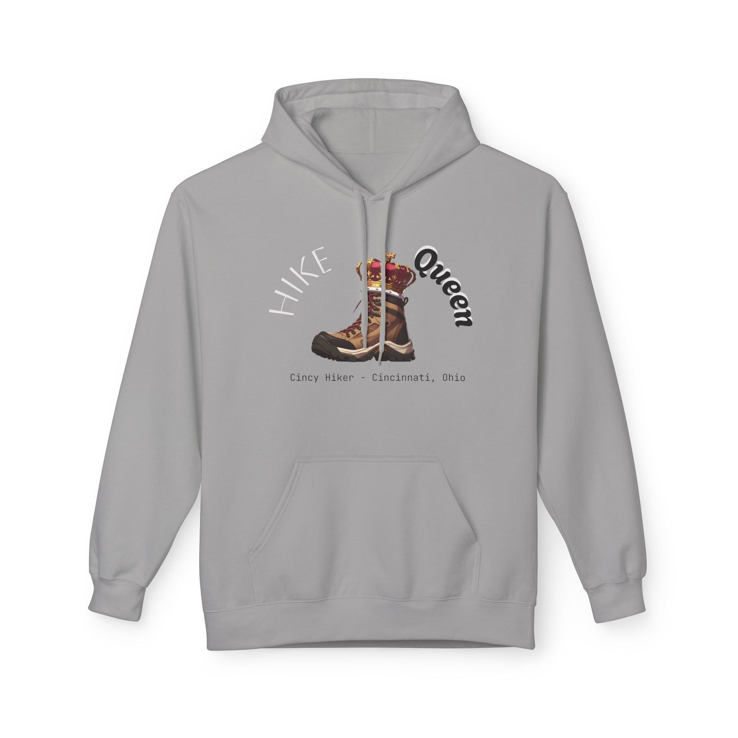 Queen Inspiration Fleece Hoodie, Cozy Unisex Sweatshirt for Empowerment, Mother’s Day Gift, Birthday Gift, Casual Wear
