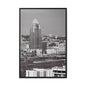 Framed Matte Canvas Cityscape Print — Cincinnati Wall Art