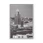 Framed Matte Canvas Cityscape Print — Cincinnati Wall Art