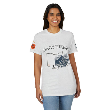 Cincy Hikers Ohio Map T‑Shirt 2026 — Cincinnati Hiking Adventure Tee