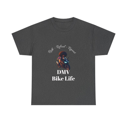 DMV Bike Life Graphic Tee, Unisex Cotton T-Shirt, Motorcycle Enthusiast Gift, Casual Ride Apparel, Biker Community Shirt