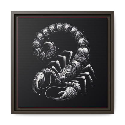 Scorpion Art Canvas Print | Multi-Color Framed Wall Decor