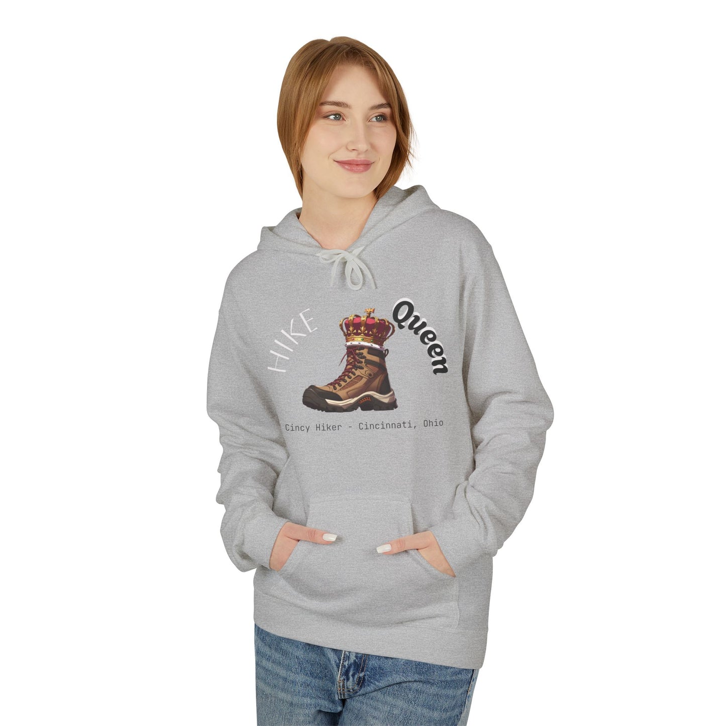 Queen Inspiration Fleece Hoodie, Cozy Unisex Sweatshirt for Empowerment, Mother’s Day Gift, Birthday Gift, Casual Wear