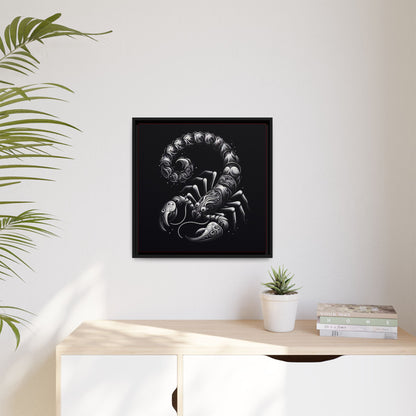 Scorpion Art Canvas Print | Multi-Color Framed Wall Decor