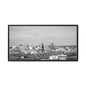 Framed Matte Canvas Chilly Skyline Cincy Print — Black & White Urban Wall Art
