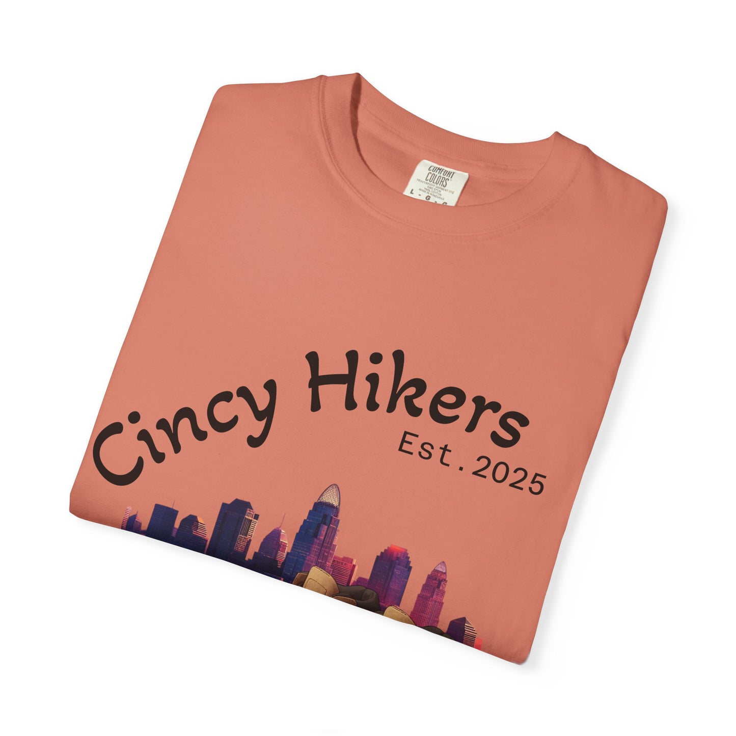 Cincy Hikers T-Shirt - Kicking Rocks Est. 2025 | Unisex Garment-Dyed Tee for Outdoor Enthusiasts