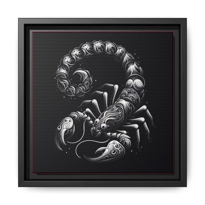 Scorpion Art Canvas Print | Multi-Color Framed Wall Decor