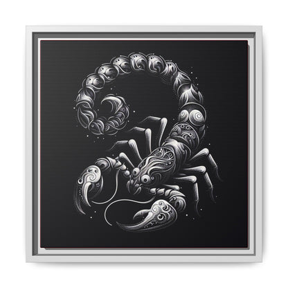 Scorpion Art Canvas Print | Multi-Color Framed Wall Decor