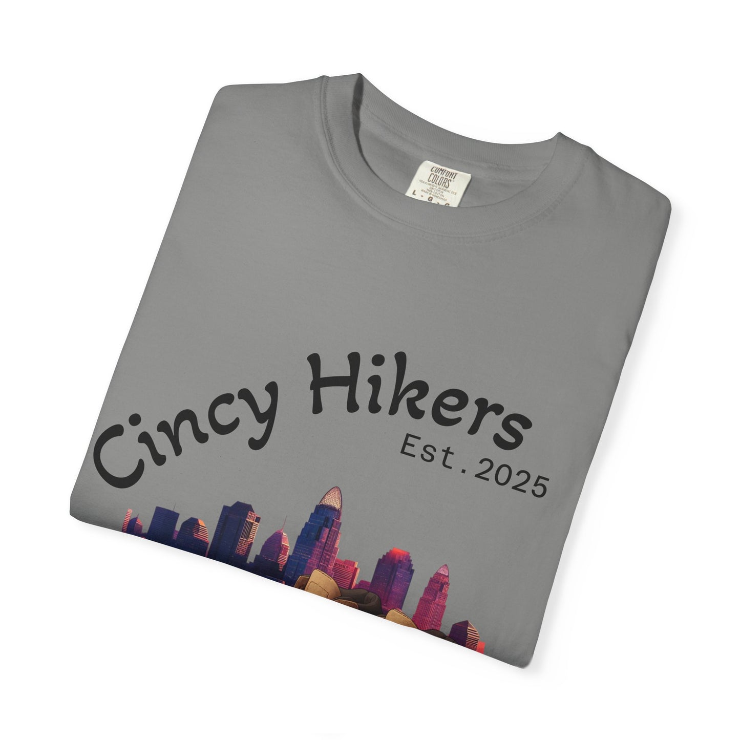 Cincy Hikers T-Shirt - Kicking Rocks Est. 2025 | Unisex Garment-Dyed Tee for Outdoor Enthusiasts