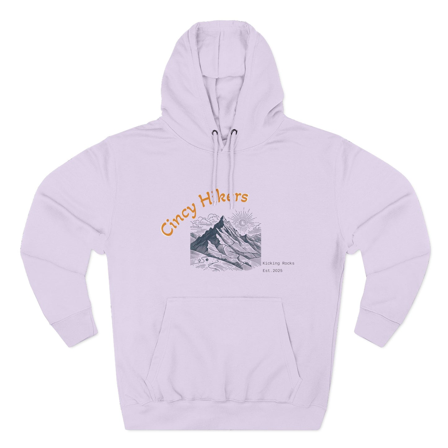 Cincy Hikers Fleece Hoodie, Cozy Mountain Apparel for Outdoor Lovers, Perfect Gift for Hikers, Camping, or Adventurers