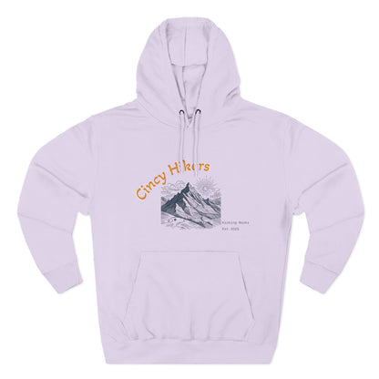 Cincy Hikers Fleece Hoodie, Cozy Mountain Apparel for Outdoor Lovers, Perfect Gift for Hikers, Camping, or Adventurers