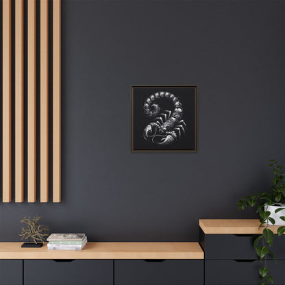 Scorpion Art Canvas Print | Multi-Color Framed Wall Decor