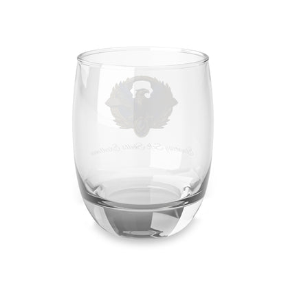 Blue Eagle Custom Whiskey Glass with Eagle Emblem - Perfect for Gifts, Collectors, Barware, Home Decor, Father's Day, Pub