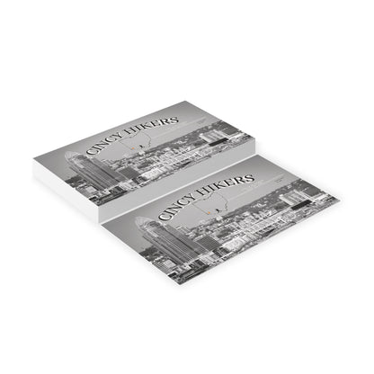 Cincy Hikers Business Cards – Cincinnati Skyline Black & White Networking Cards