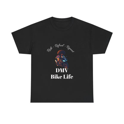 DMV Bike Life Graphic Tee, Unisex Cotton T-Shirt, Motorcycle Enthusiast Gift, Casual Ride Apparel, Biker Community Shirt