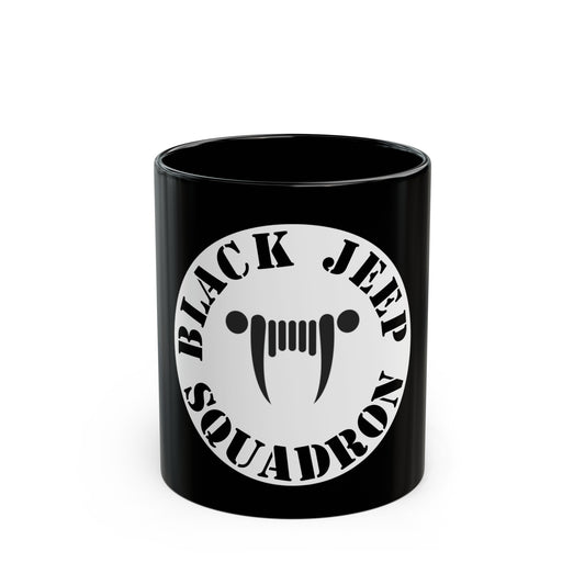 Black Jeep Squadron Black Mug (11oz, 15oz)