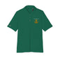 White Performance Polo Shirt with Embroidered Golf Emblem
