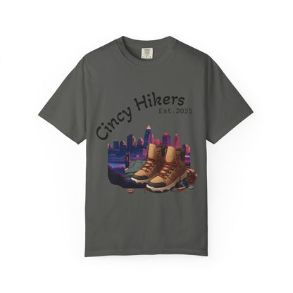 Cincy Hikers T-Shirt - Kicking Rocks Est. 2025 | Unisex Garment-Dyed Tee for Outdoor Enthusiasts