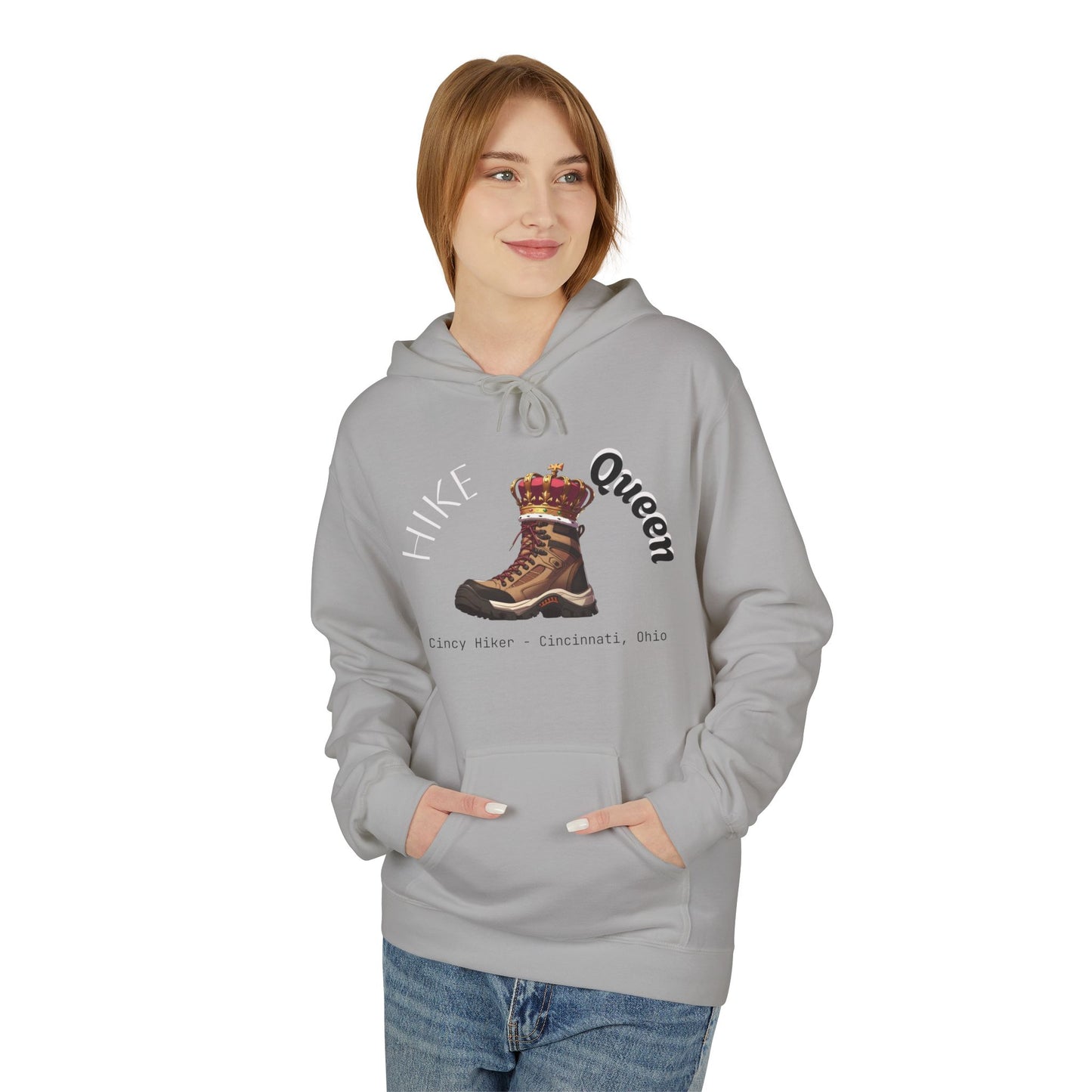Queen Inspiration Fleece Hoodie, Cozy Unisex Sweatshirt for Empowerment, Mother’s Day Gift, Birthday Gift, Casual Wear