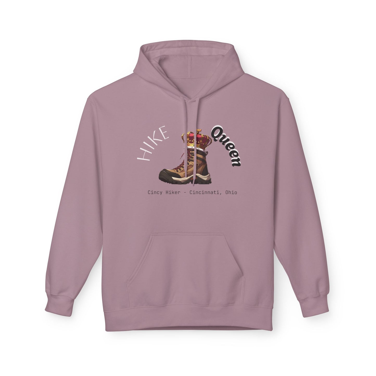 Queen Inspiration Fleece Hoodie, Cozy Unisex Sweatshirt for Empowerment, Mother’s Day Gift, Birthday Gift, Casual Wear